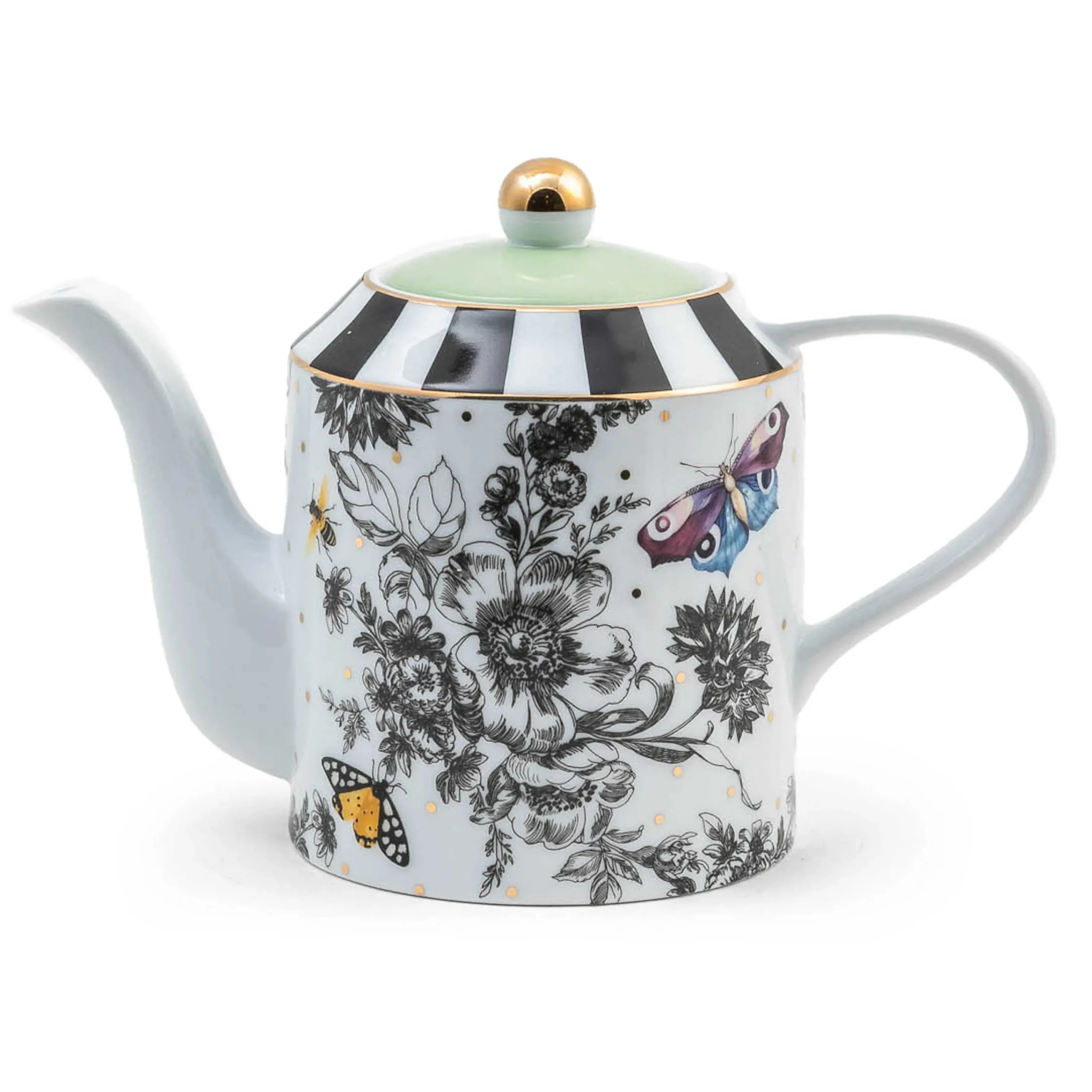 MacKenzie-Childs Butterfly Toile Teapot| Spring|Serveware
