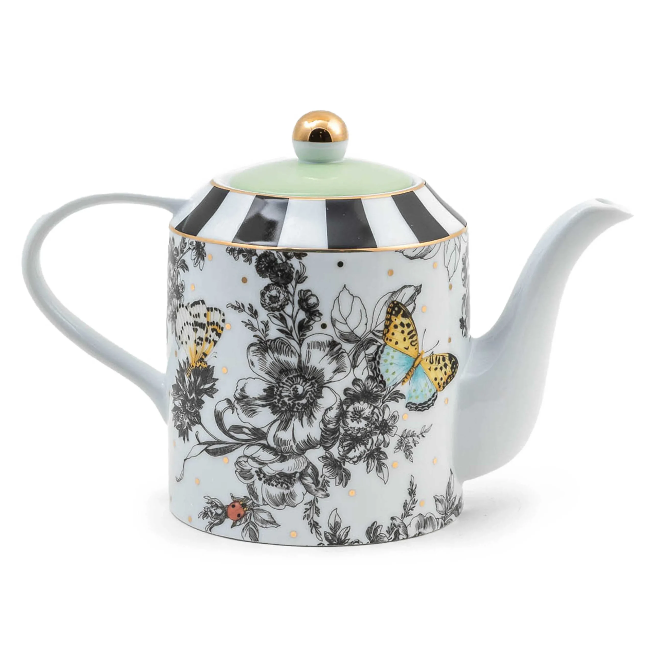 MacKenzie-Childs Butterfly Toile Teapot| Spring|Serveware