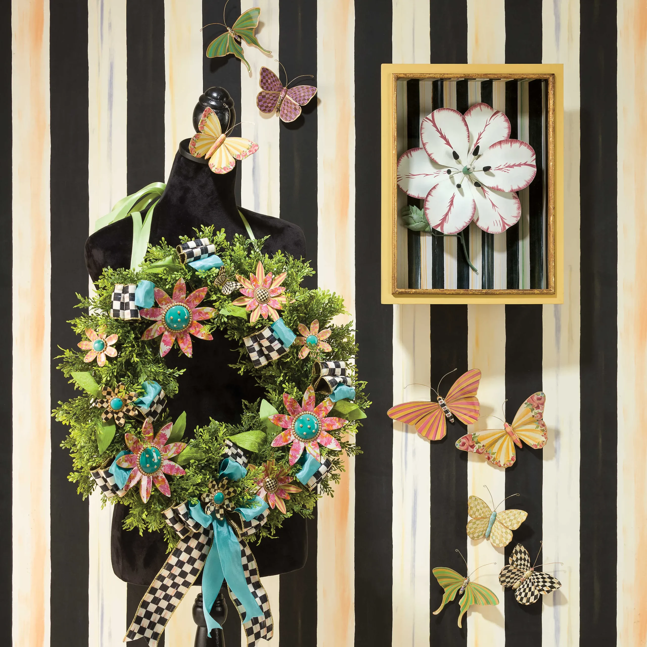 MacKenzie-Childs Butterfly Trio Wall Decor - Meadow| Room Accents