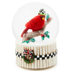 MacKenzie-Childs Cardinal Snow Globe| Holiday|Room Accents