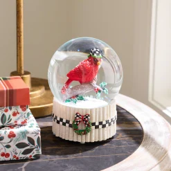 MacKenzie-Childs Cardinal Snow Globe| Holiday|Room Accents