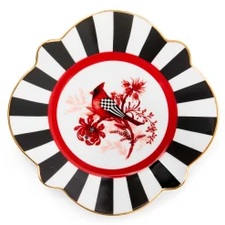 MacKenzie-Childs Cardinal Toile Bread Butter Plate| Holiday|Dinnerware & Flatware