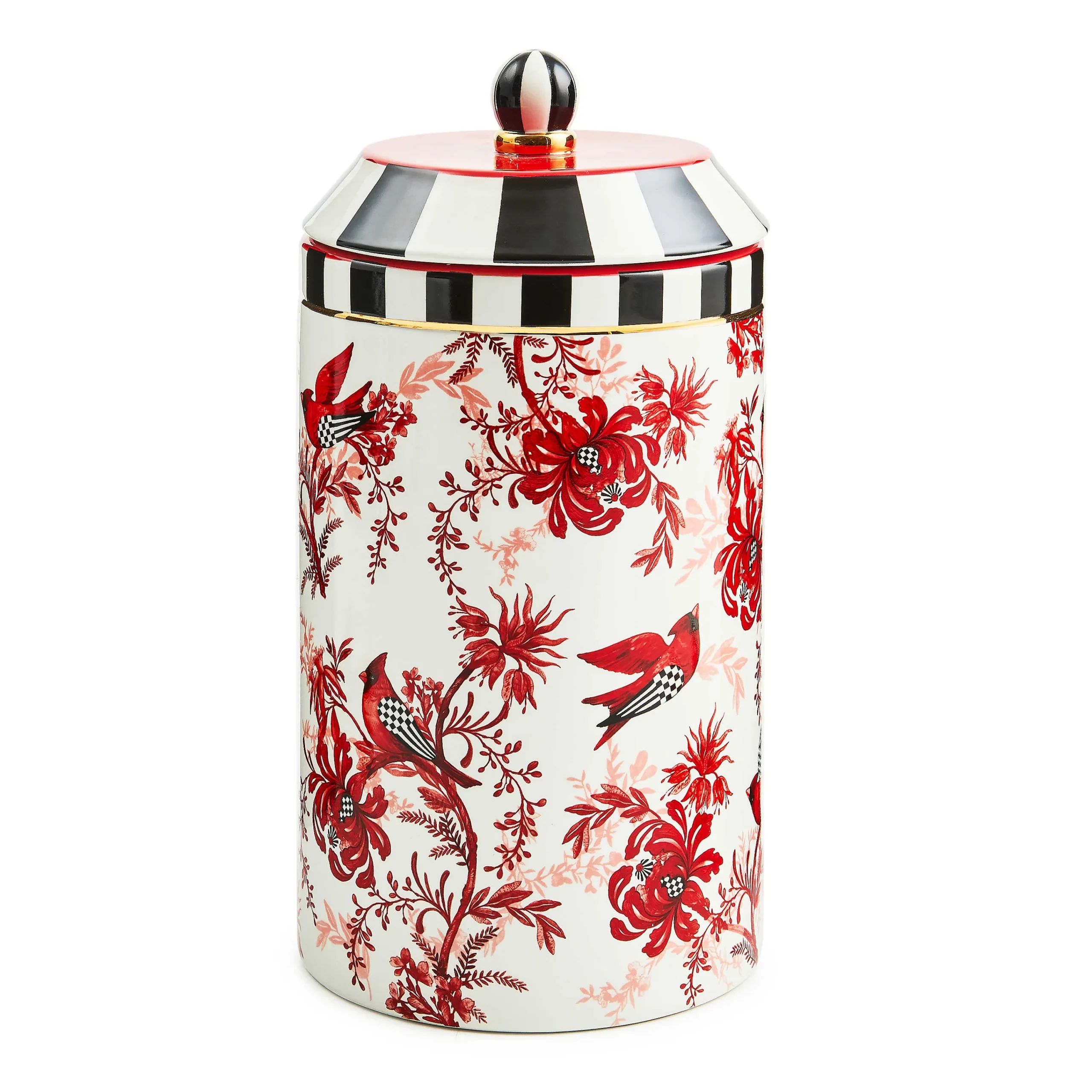MacKenzie-Childs Cardinal Toile Canister| Kitchen Storage & Organization