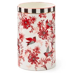 MacKenzie-Childs Cardinal Toile Short Vase| Room Accents