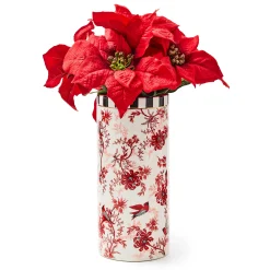 MacKenzie-Childs Cardinal Toile Tall Vase| Room Accents