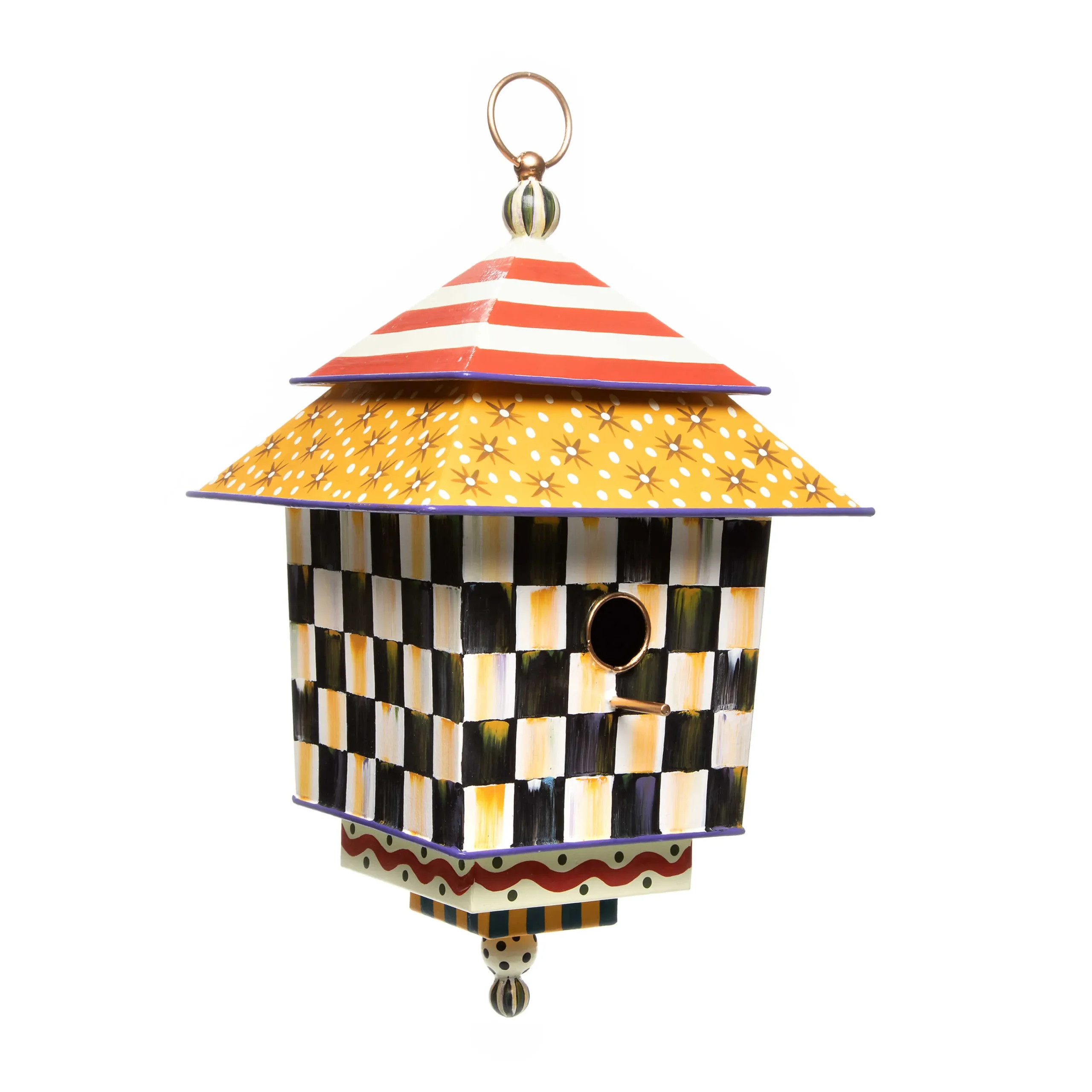MacKenzie-Childs Check It Out Birdhouse| Spring|Outdoor