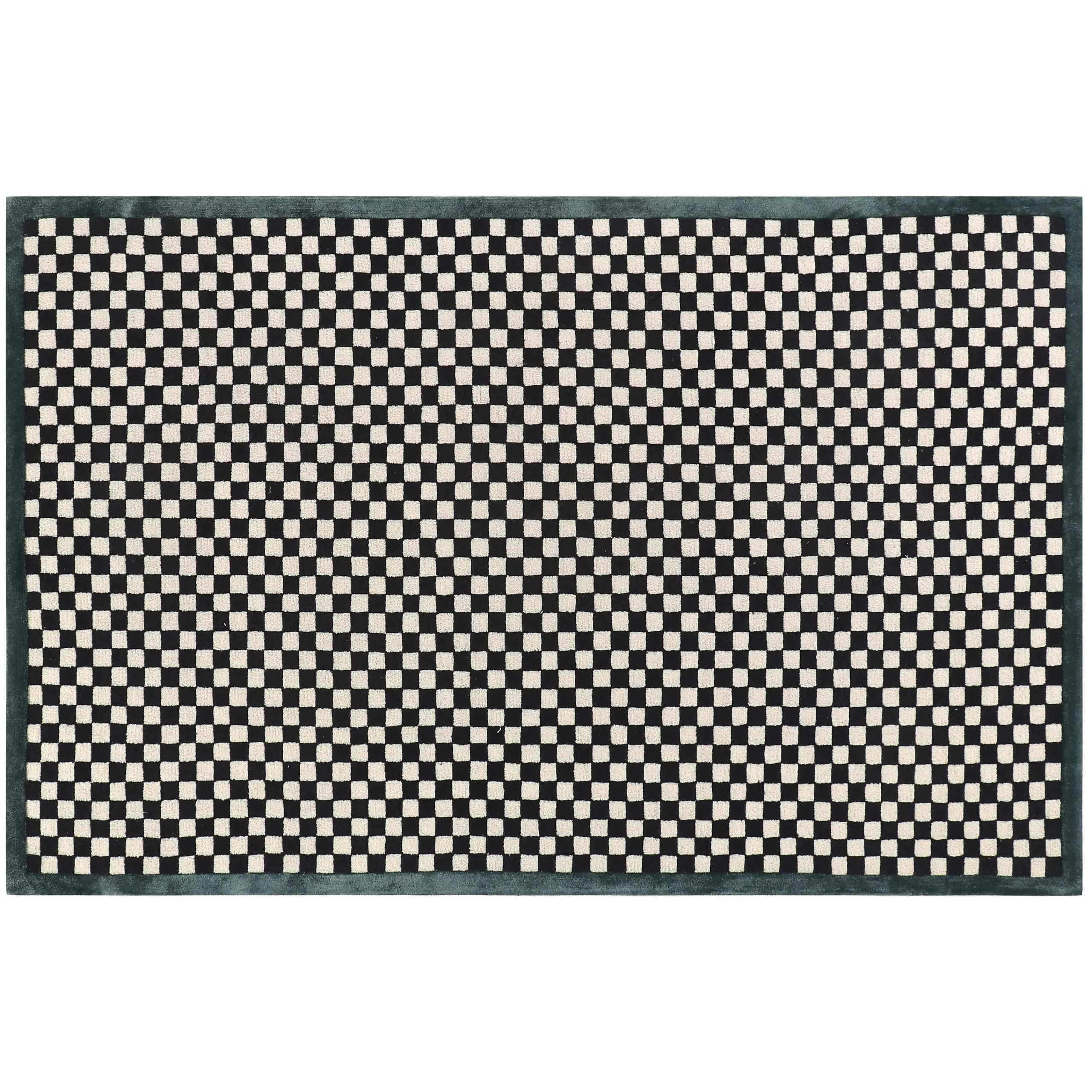 MacKenzie-Childs Check It Out Emerald 5' x 8' Rug| Rugs