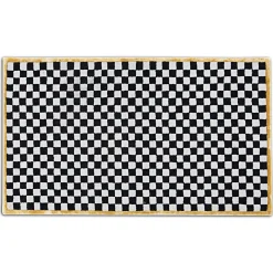 MacKenzie-Childs Check It Out Gold 3' x 5' Rug| Rugs