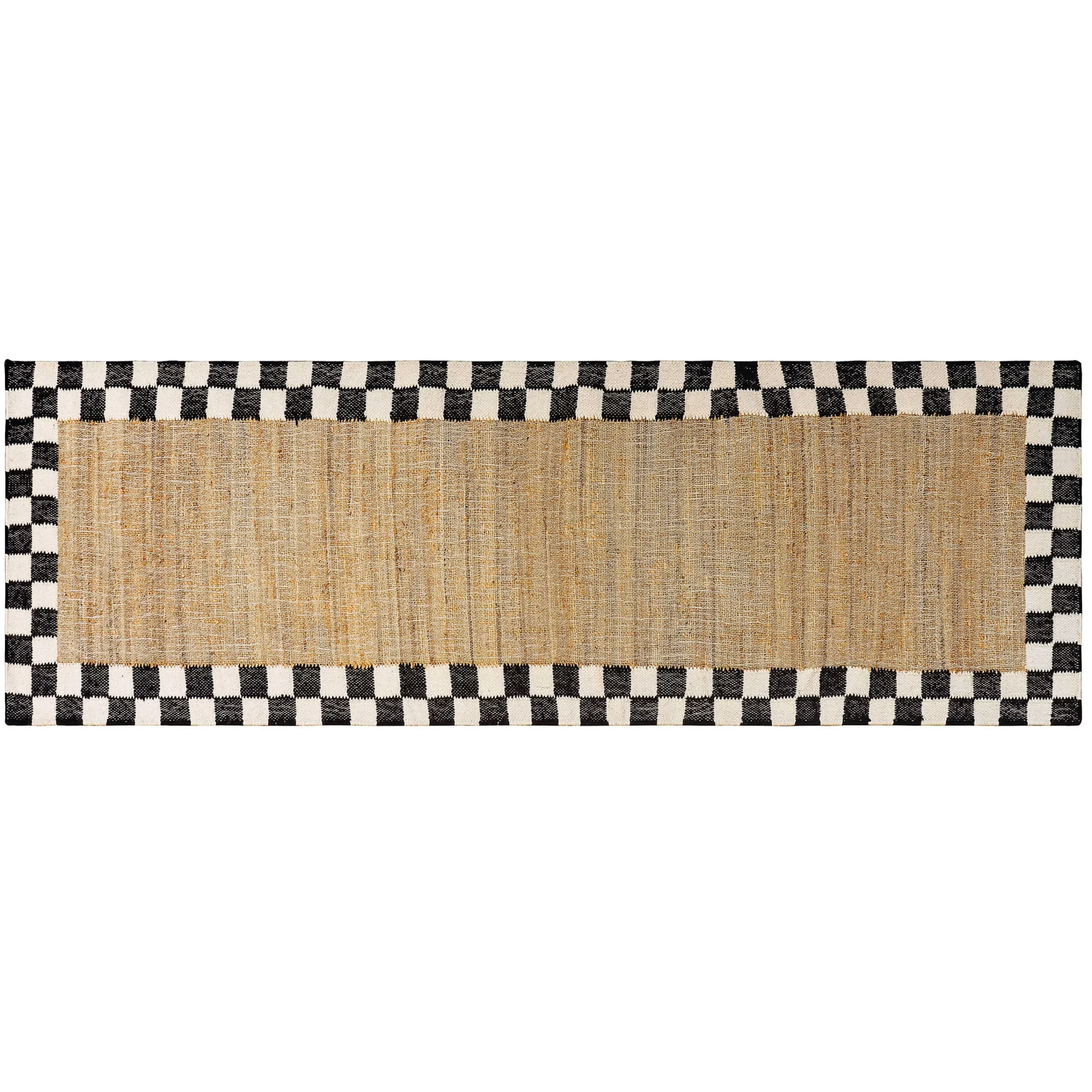MacKenzie-Childs Check Jute 2'6 x 8' Runner| Rugs