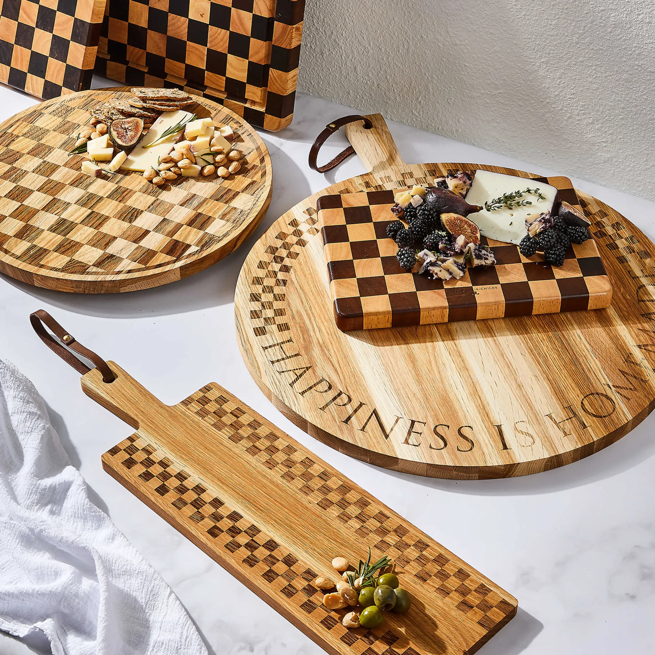 MacKenzie-Childs Check Lazy Susan| Bar Entertaining|Serveware