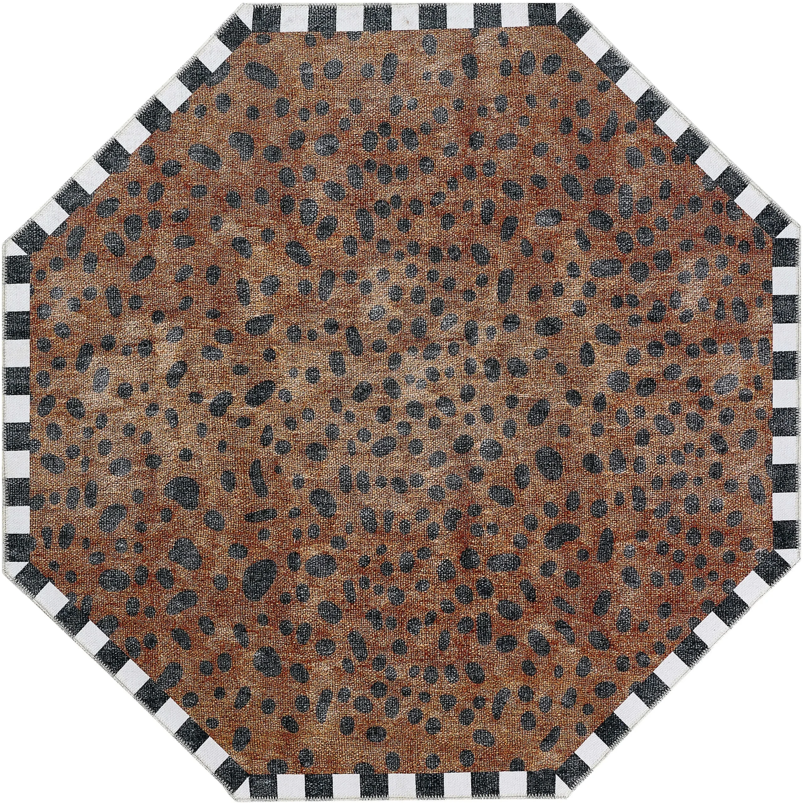 MacKenzie-Childs Cheetah 6' Octagon Washable Rug| Rugs