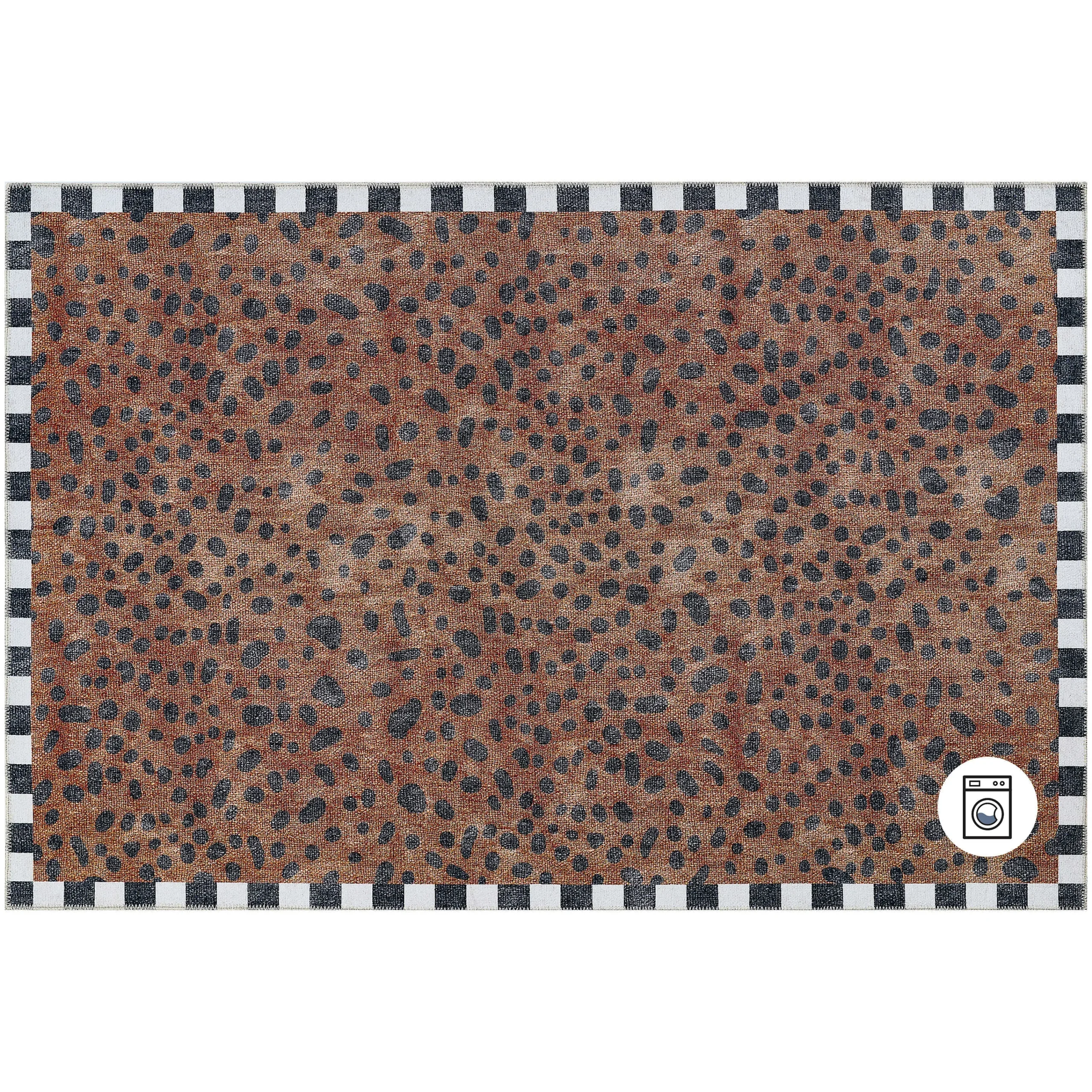 MacKenzie-Childs Cheetah 5' x 7'6 Washable Rug| Rugs