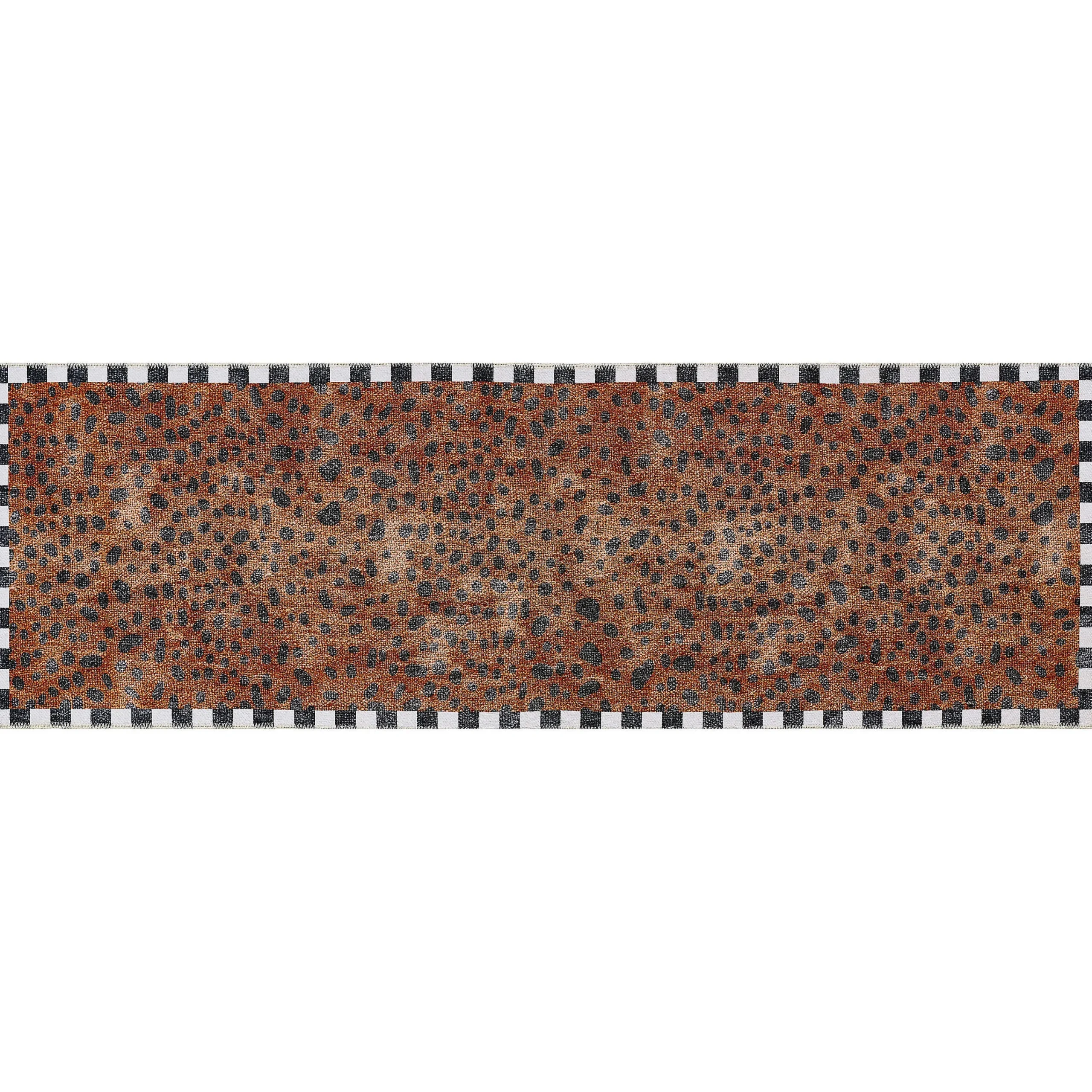 MacKenzie-Childs Cheetah 2'6 x 8' Washable Runner| Rugs