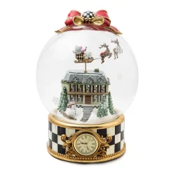 MacKenzie-Childs Christmas Magic Globe Clock| Holiday|Room Accents