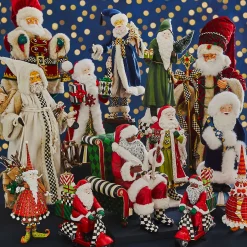 MacKenzie-Childs Christmas Magic Santa With Staff| Holiday|Room Accents