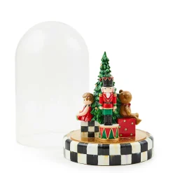 MacKenzie-Childs Classic Courtly Illuminated Nutcracker Cloche| Holiday|Room Accents