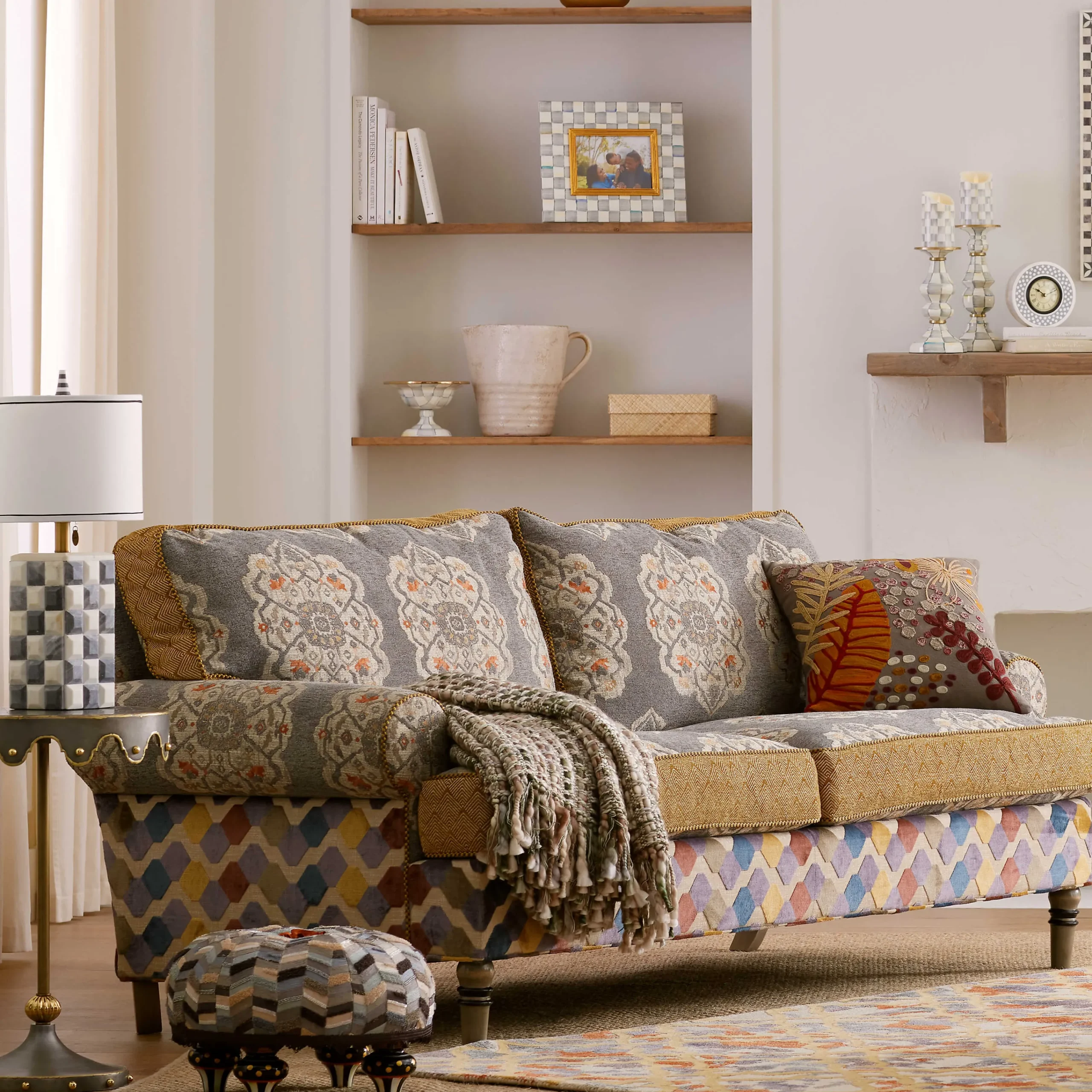 MacKenzie-Childs Cobblestone Basket Weave Throw| Pillows, Throws, & Cushions|Room Accents