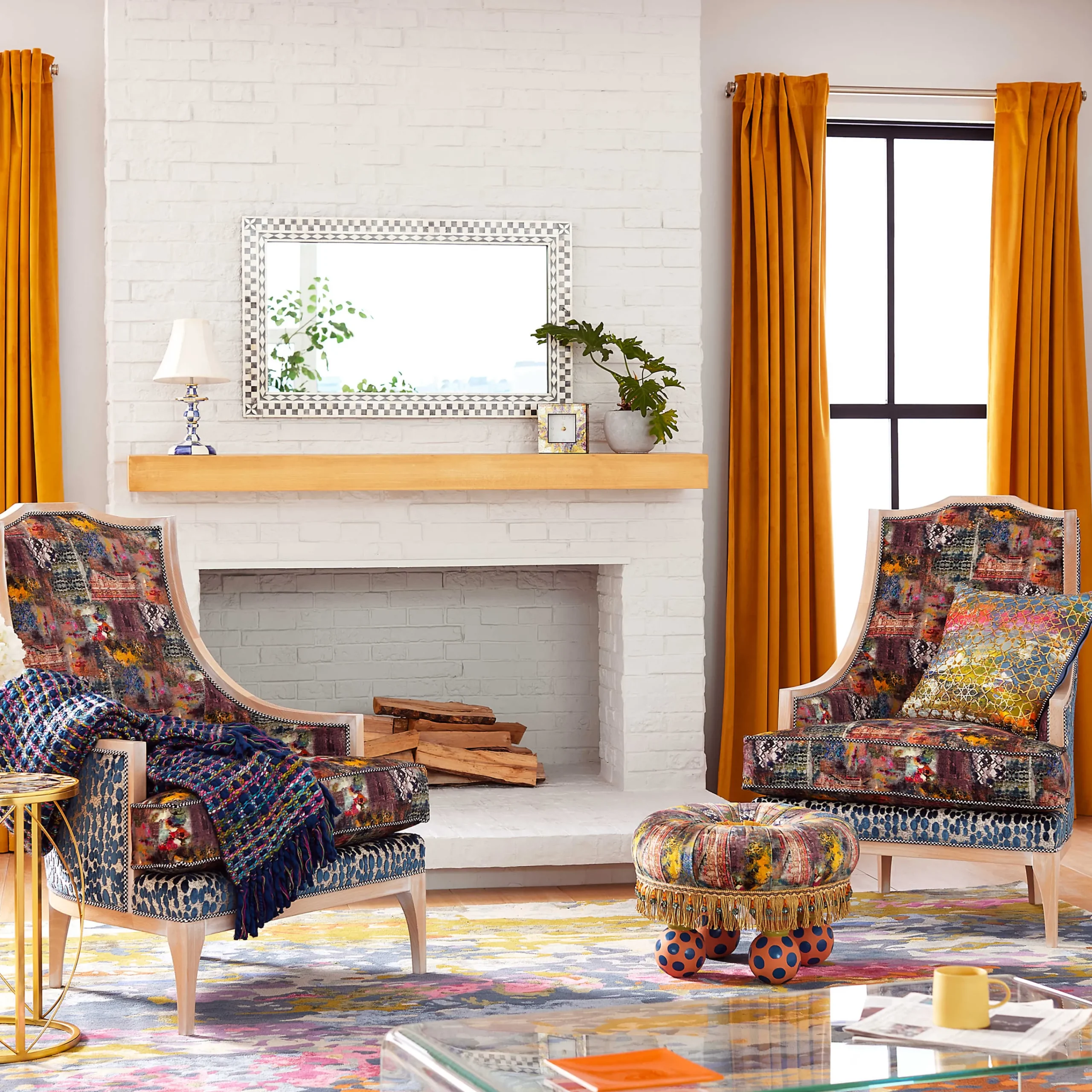 MacKenzie-Childs Cobblestone Wall Mirror| Room Accents