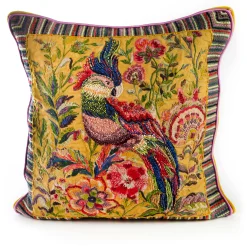 MacKenzie-Childs Cockatiel Throw Pillow| Pillows, Throws, & Cushions