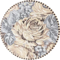 MacKenzie-Childs Coco Rose 6' Round Rug| Rugs