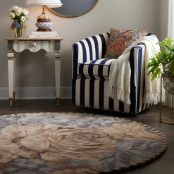 MacKenzie-Childs Coco Rose 6' Round Rug| Rugs