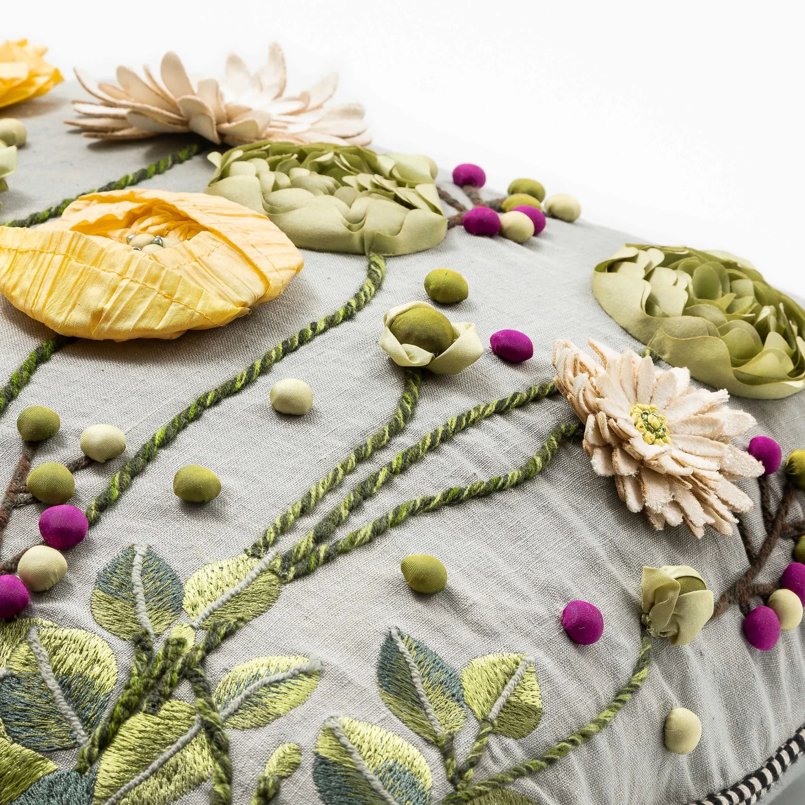 MacKenzie-Childs Coming Up Daisies Lumbar Pillow| Spring|Pillows, Throws, & Cushions
