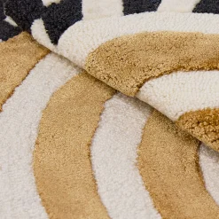 MacKenzie-Childs Concentric Circle Wheat 6' Round Rug| Rugs