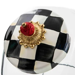 MacKenzie-Childs Cookie Jar with Courtly Check Lid| Kitchen Storage & Organization