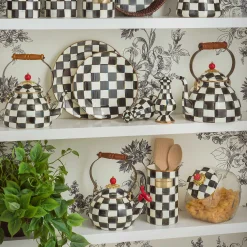 MacKenzie-Childs Cookie Jar with Courtly Check Lid| Kitchen Storage & Organization