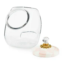 MacKenzie-Childs Cookie Jar with Rosy Check Lid| Spring|Kitchen Storage & Organization