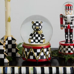 MacKenzie-Childs Courtly Bear Snow Globe| Room Accents