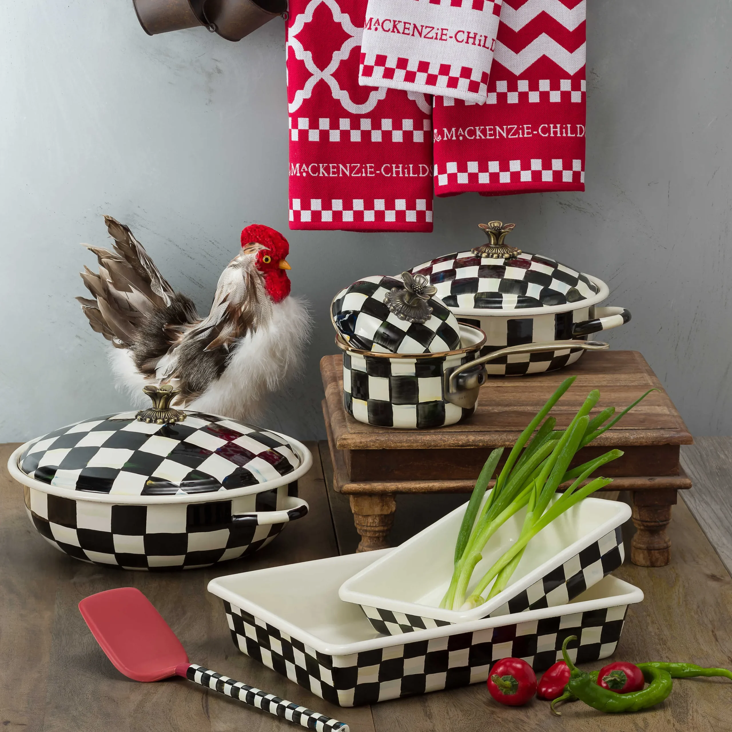 MacKenzie-Childs Courtly Check 8 Baking Pan| Cookware & Bakeware