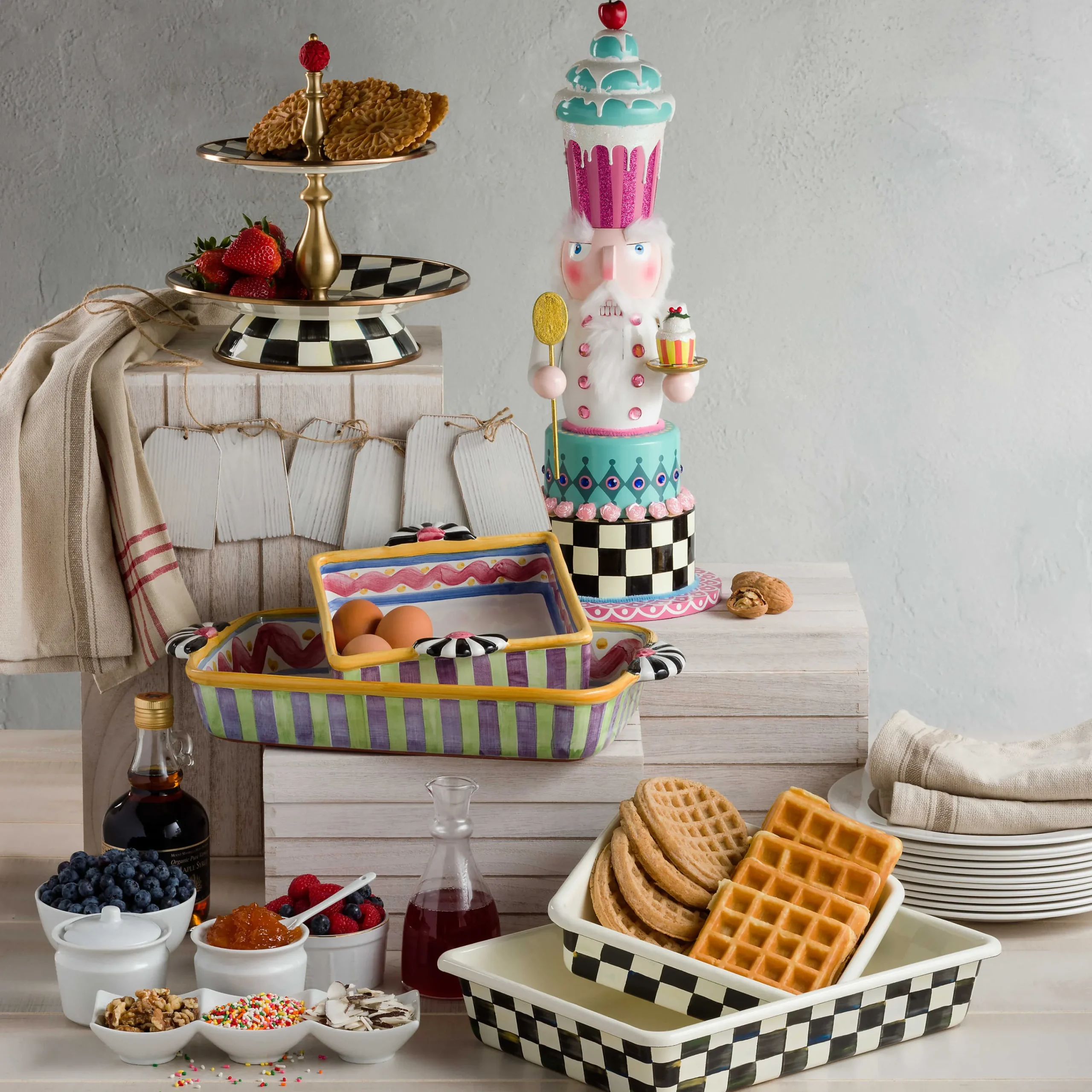 MacKenzie-Childs Courtly Check 8 Baking Pan| Cookware & Bakeware