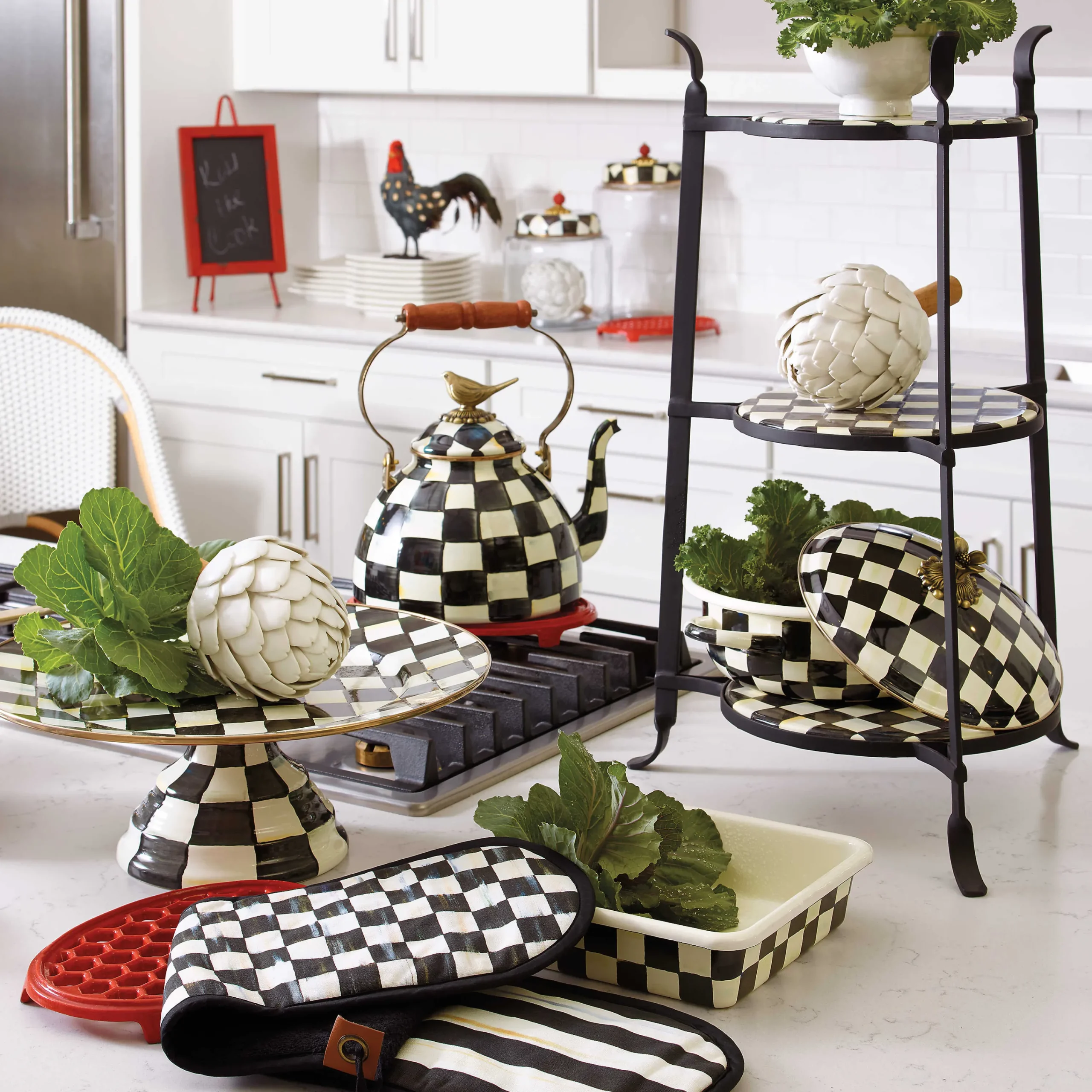 MacKenzie-Childs Courtly Check 8 Baking Pan| Cookware & Bakeware