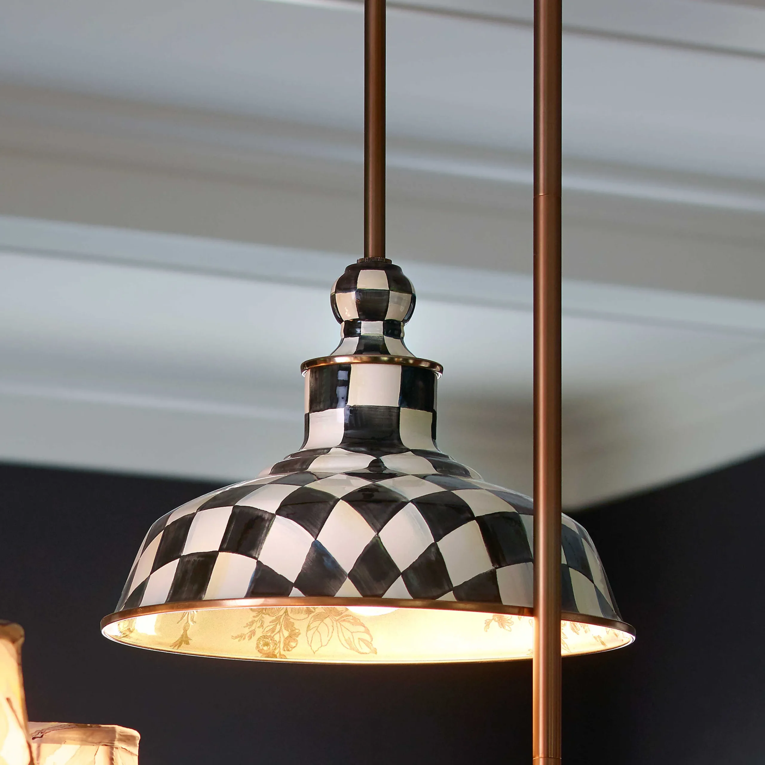 MacKenzie-Childs Courtly Check 12 Barn Pendant Lamp| Lighting