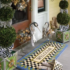 MacKenzie-Childs Courtly Check 8 Ceramic Garden Pot| Spring|The Fall Shop