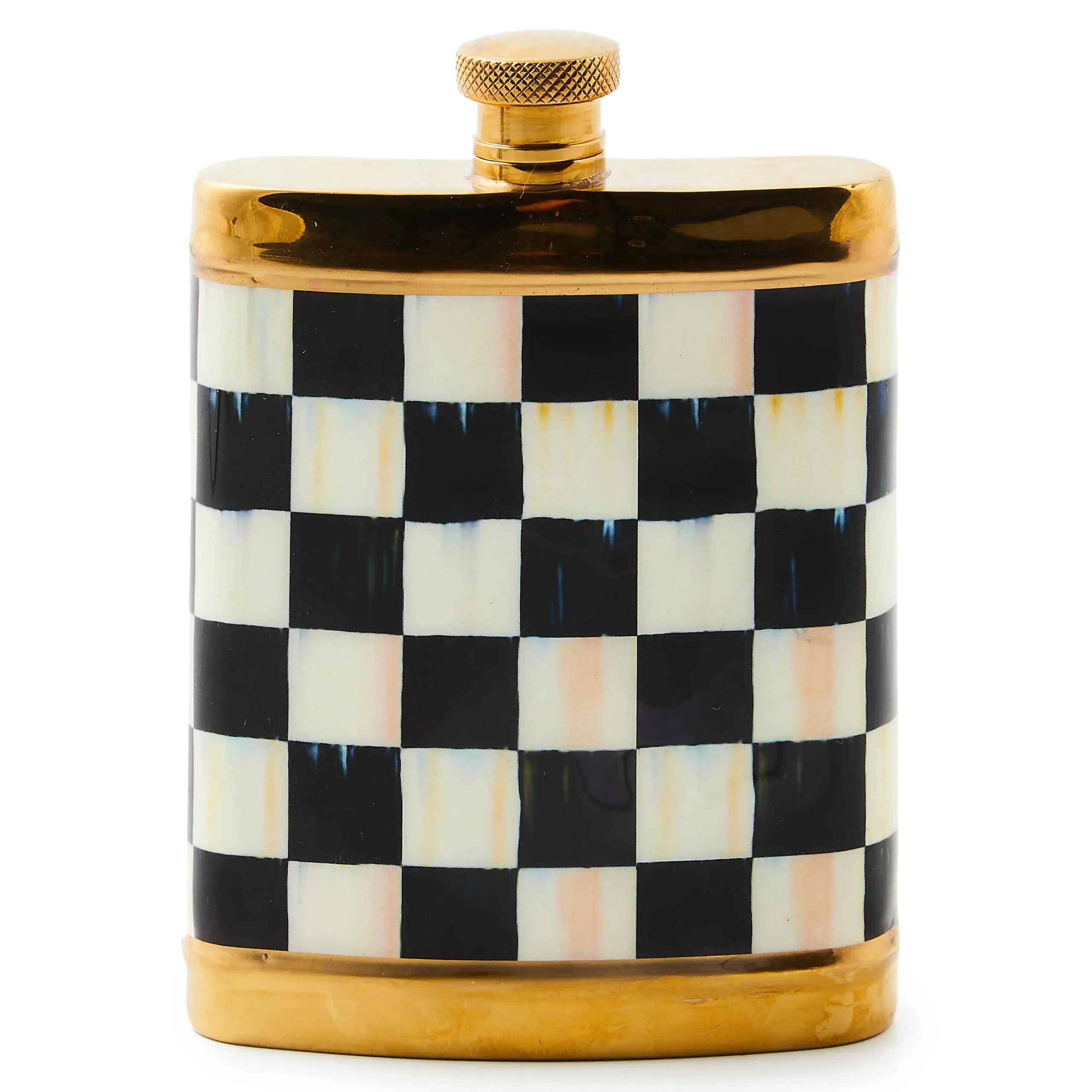 MacKenzie-Childs Courtly Check 3260 Flask| Fall Entertaining|Bar Entertaining