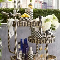 MacKenzie-Childs Courtly Check 3260 Ice Bucket| Drinkware|Bar Entertaining