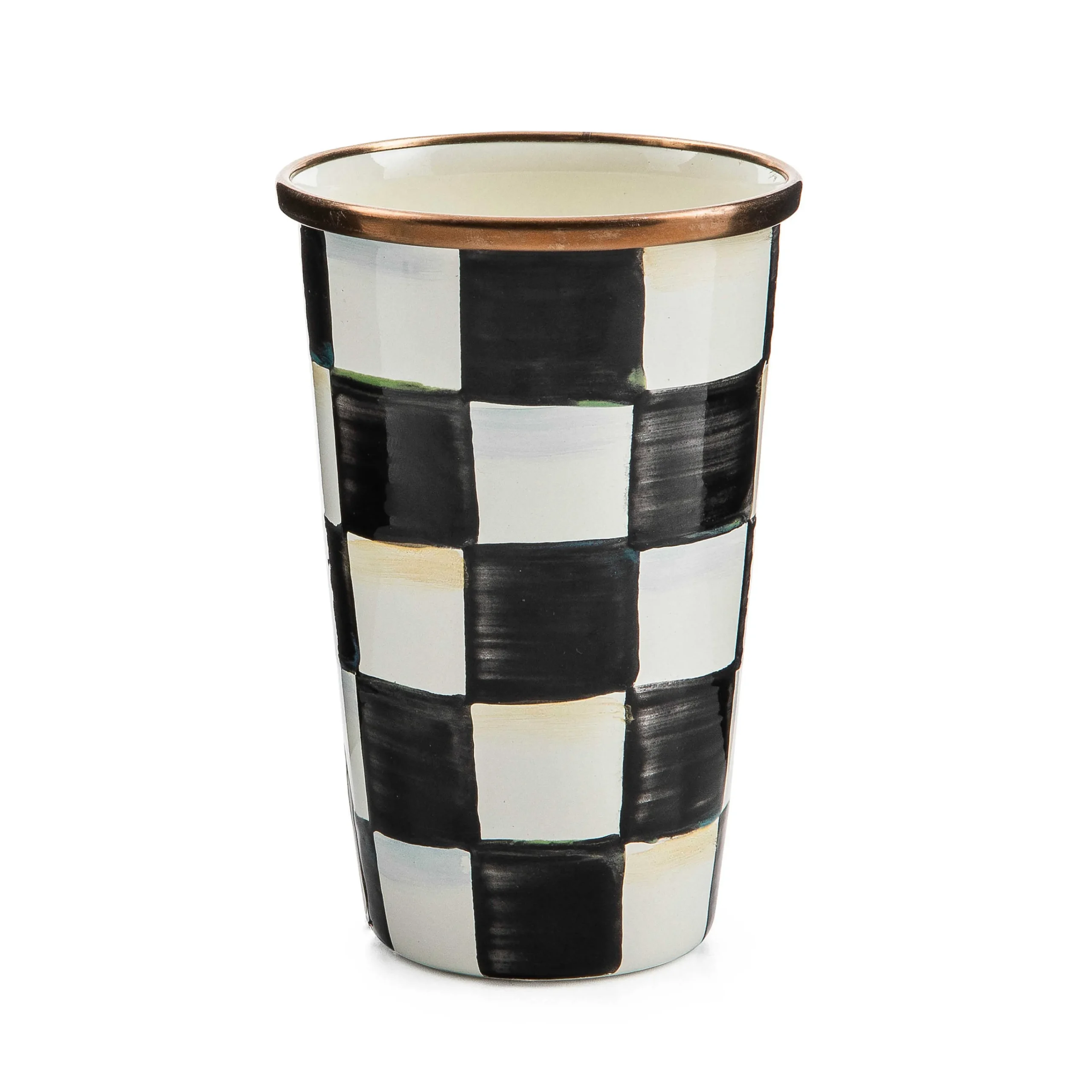 MacKenzie-Childs Courtly Check 10 Ounce Tumbler| Drinkware|Bar Entertaining