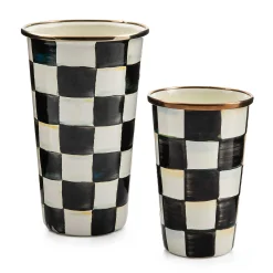 MacKenzie-Childs Courtly Check 10 Ounce Tumbler| Drinkware|Bar Entertaining
