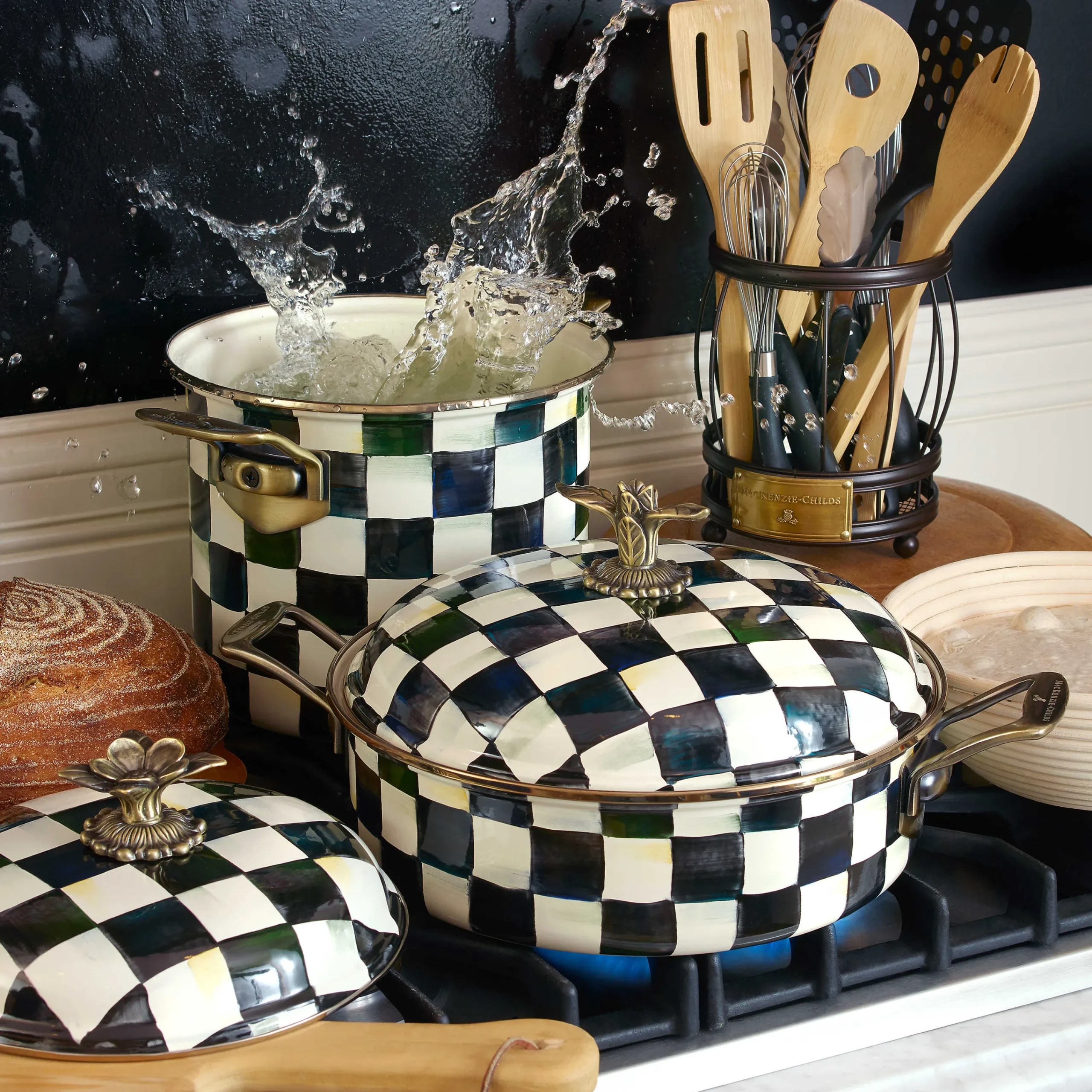 MacKenzie-Childs Courtly Check 5 Quart Casserole| Cookware & Bakeware