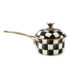 MacKenzie-Childs Courtly Check 1 Quart Saucepan| Cookware & Bakeware