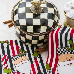 MacKenzie-Childs Courtly Check 2.5 Quart Saucepan| Fall Entertaining|Cookware & Bakeware