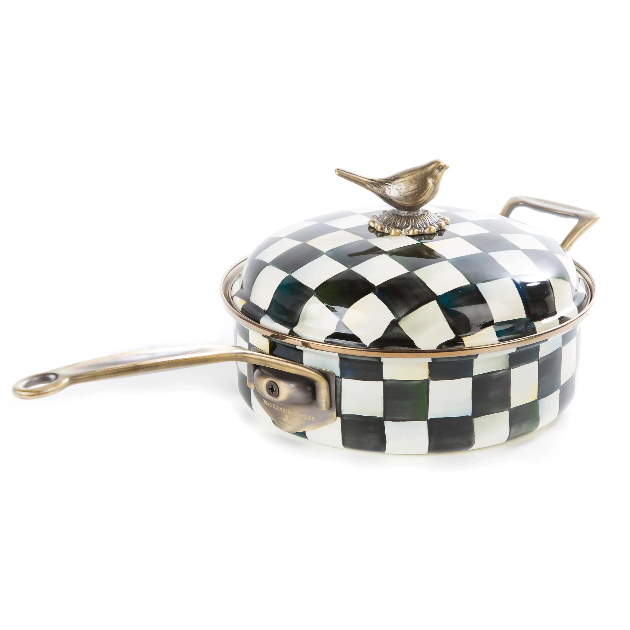 MacKenzie-Childs Courtly Check 3 Quart Saute Pan| Cookware & Bakeware