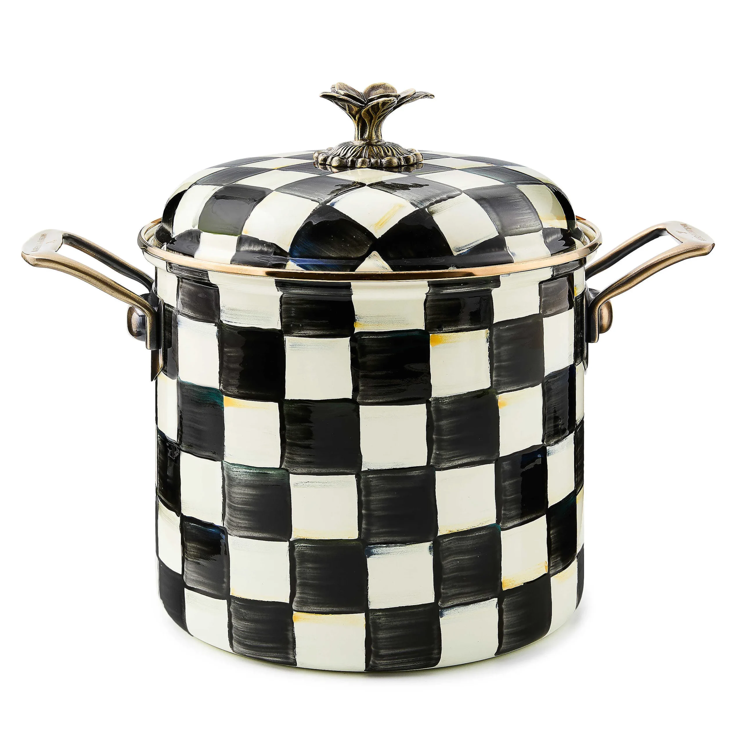 MacKenzie-Childs Courtly Check 7 Quart Stockpot| Cookware & Bakeware