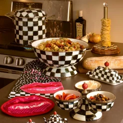 MacKenzie-Childs Courtly Check 7 Quart Stockpot| Cookware & Bakeware