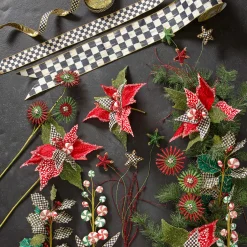 MacKenzie-Childs Courtly Check 4 Ribbon| Holiday|Finishing Touches