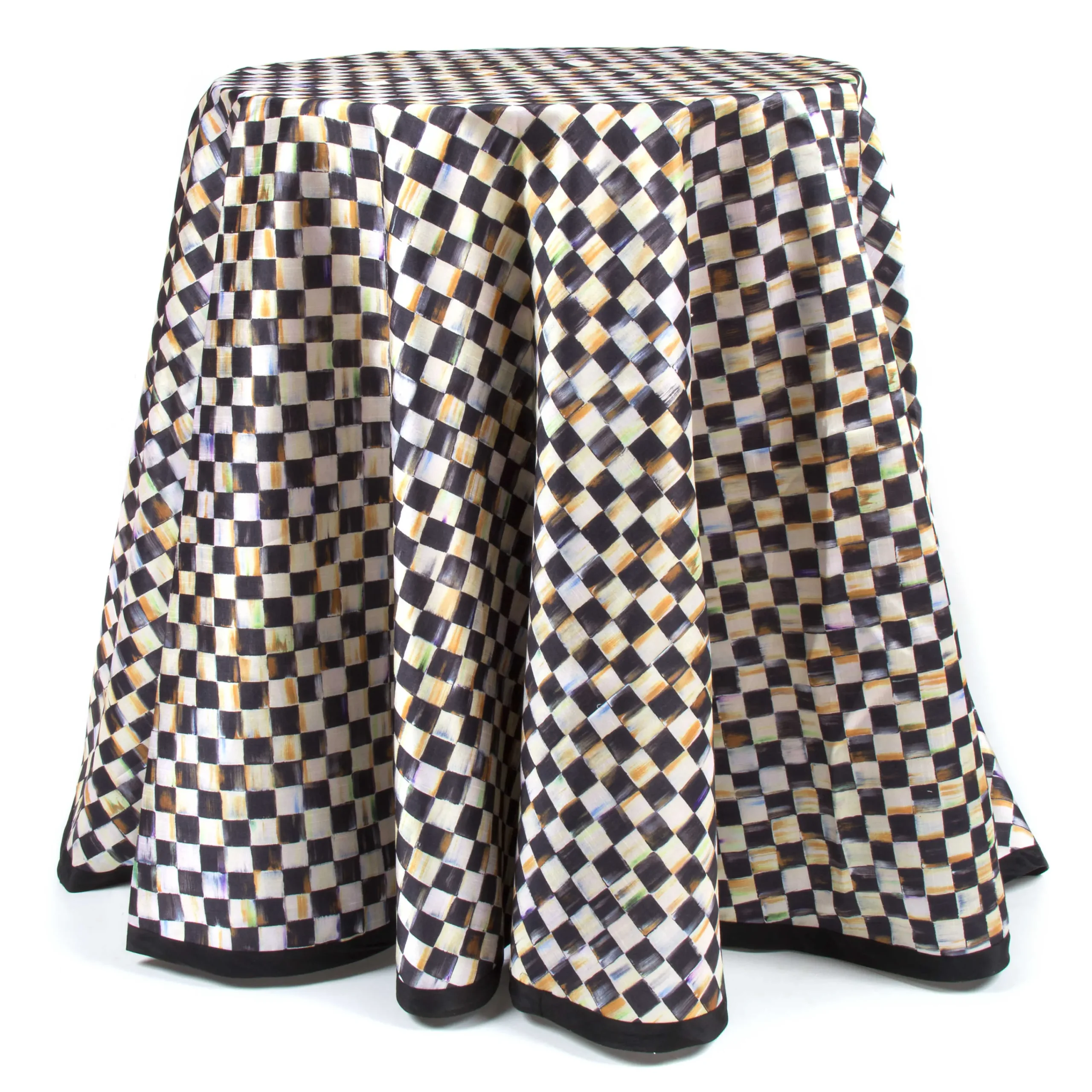 MacKenzie-Childs Courtly Check 90 Round Tablecloth| Kitchen & Table Linens