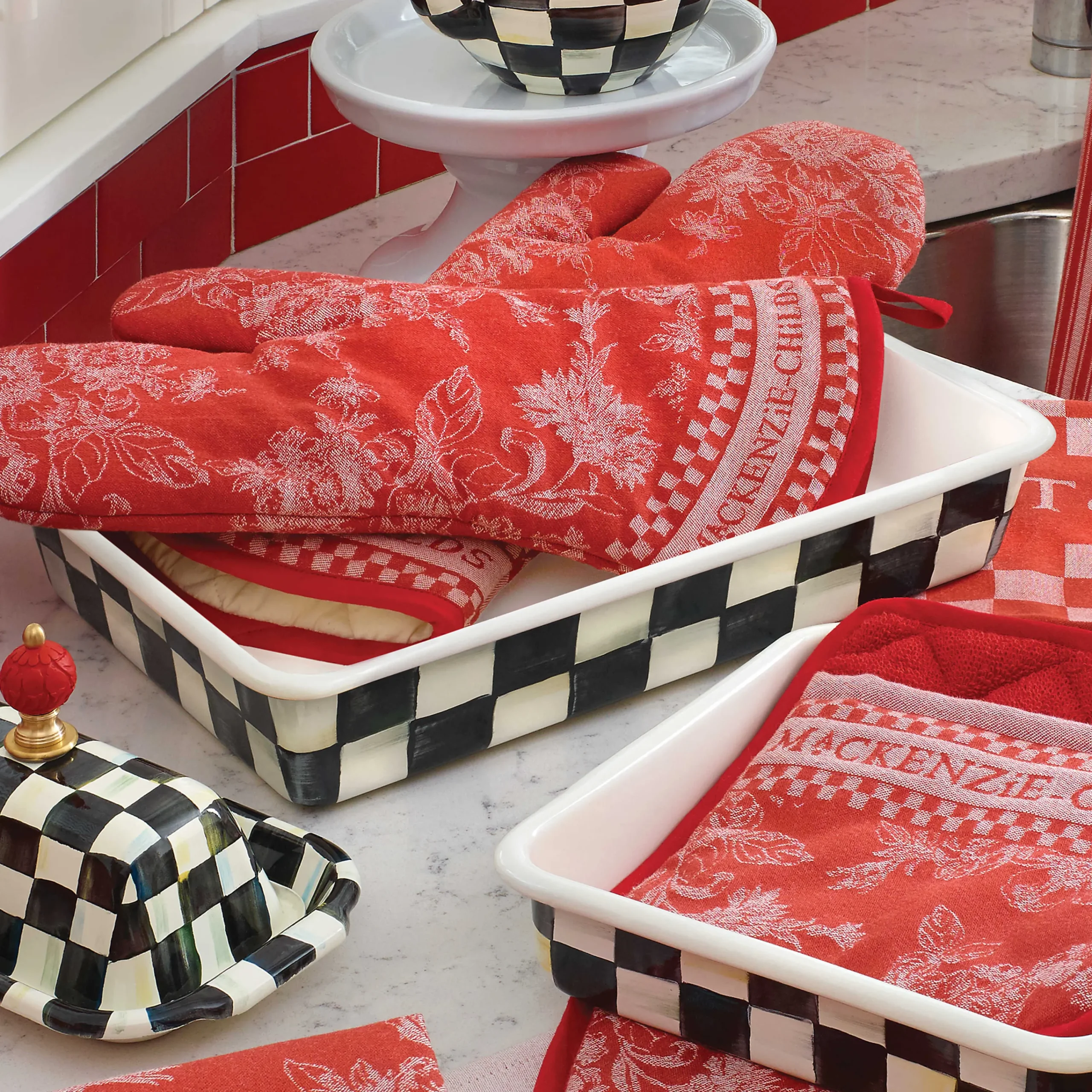 MacKenzie-Childs Courtly Check 9 x 13 Baking Pan| Cookware & Bakeware