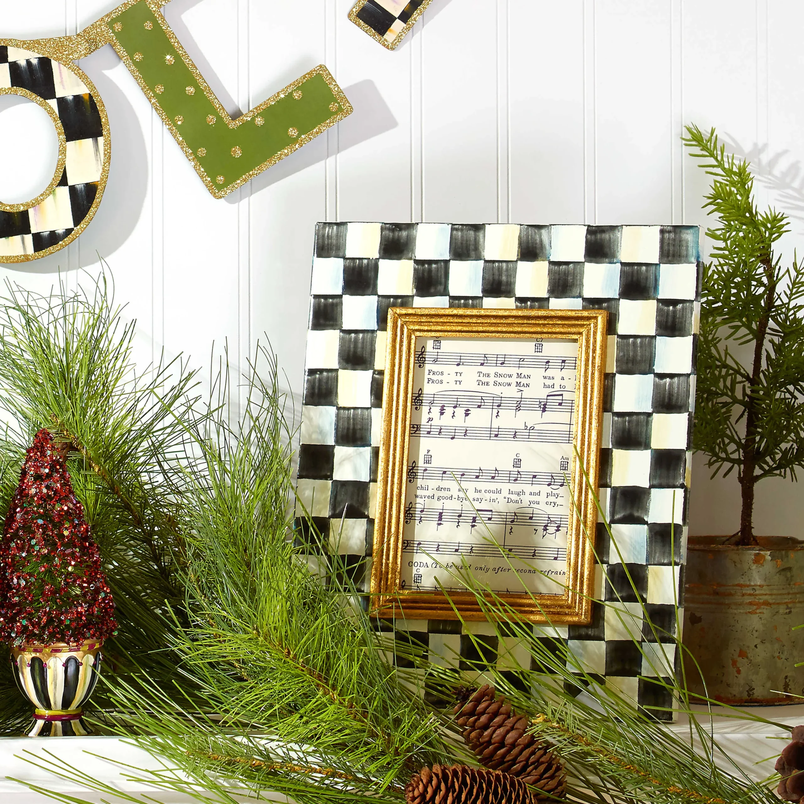 MacKenzie-Childs Courtly Check 4 x 6 Frame| Room Accents